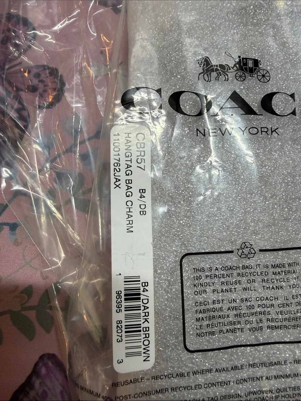 Coach XL Maple Hangtag